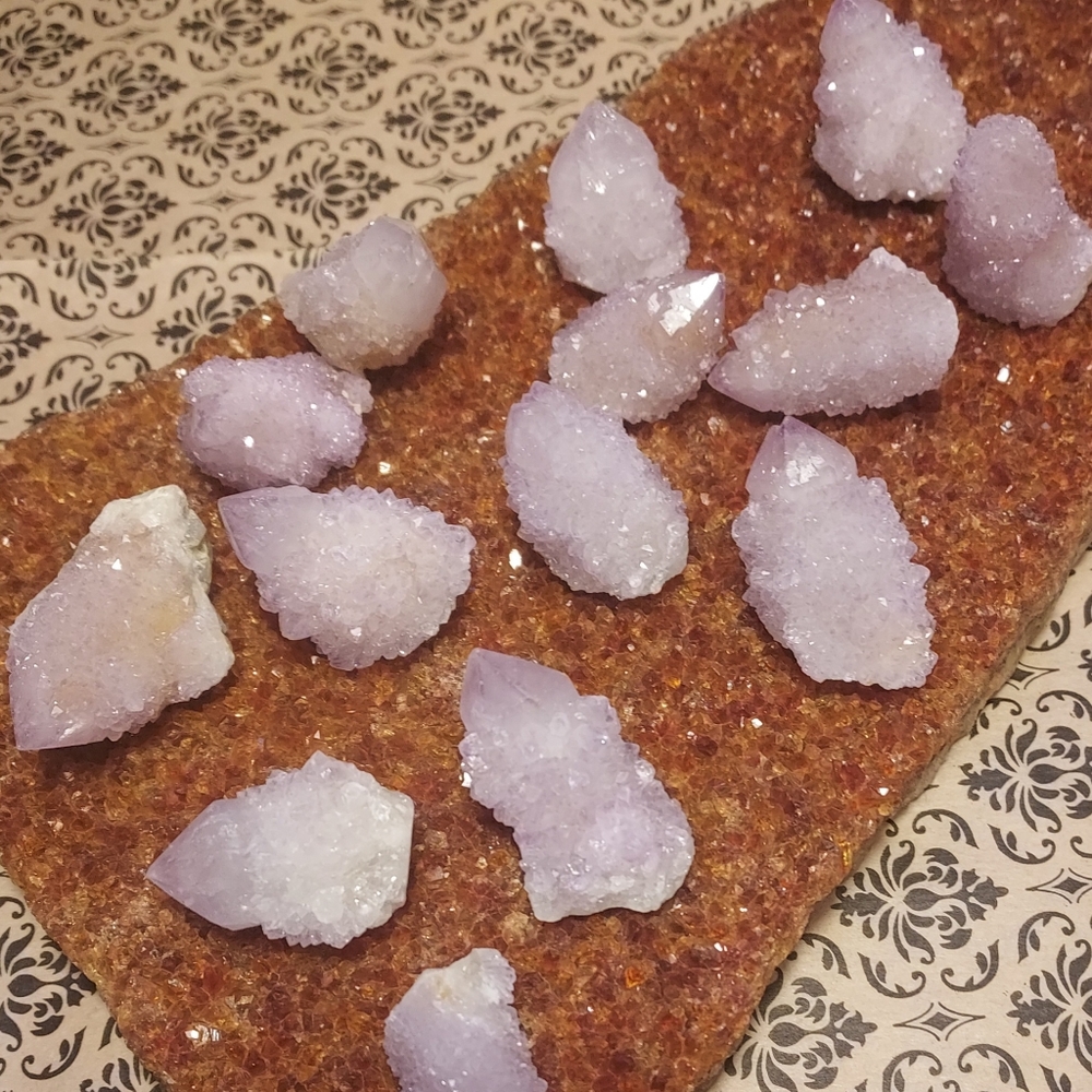 **1 DAY SALE! *** Purple Spirit Quartz Crystals Cactus Pineapple Purple Amethyst - Picture 5 of 16